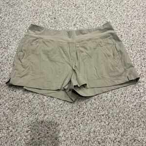 Athleta Trekkie North Shorts Sz 16 Tan Outdoor Hiking Trail Gorpcore